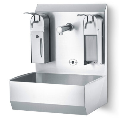Handwaschbecken Sensor Spritzschutzwand