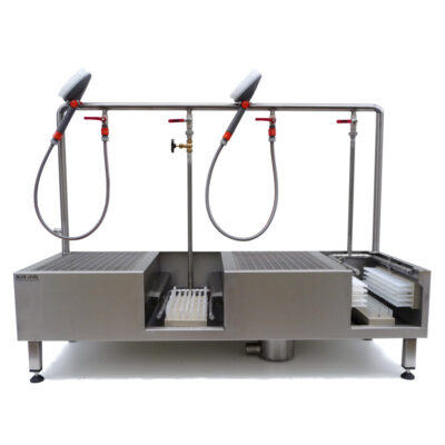 Stiefel und Arbeitsschuhe Waschanlage