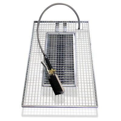 Stiefelwaschanlage in Gitterrost