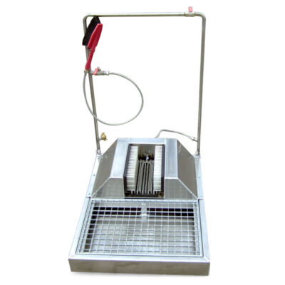 Stiefelwaschanlage mit Abtropf-Wanne