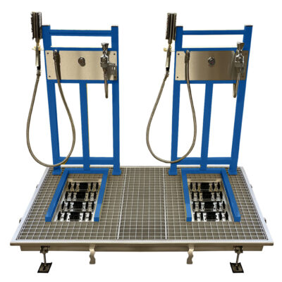 Waschanlage für Arbeitsschuhe und Stiefel Einbauversion