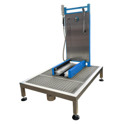 Stiefelwaschanlage Edelstahl Aufbauversion