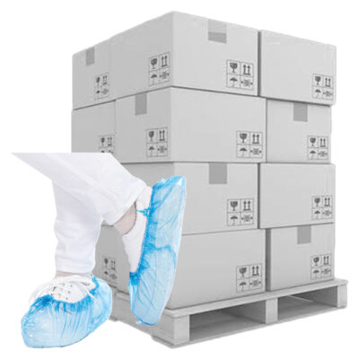 ab 10 Kartons = 11000 Stück Überschuhe PE wasserabweisend